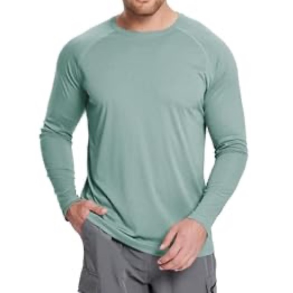 Lightweight Outdoors Teal Long Sleeve Shirt - Picture 1 of 4